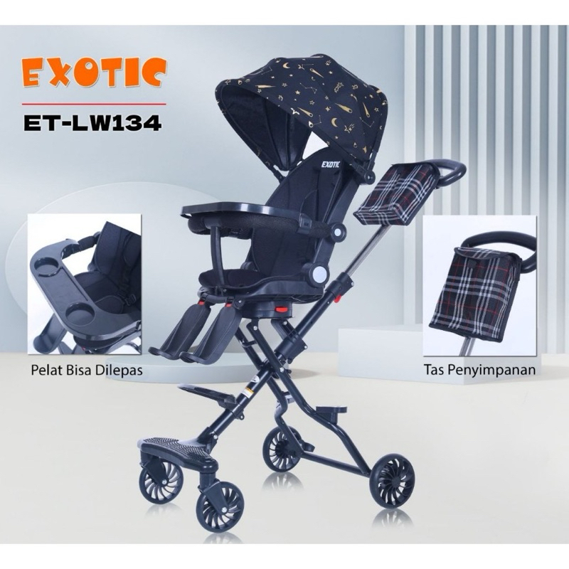 Magic Stroller Exotic Baby Stroller Dua Arah | Magic Stroller Bayi Exotic LW134 | Magic Stroller Bay