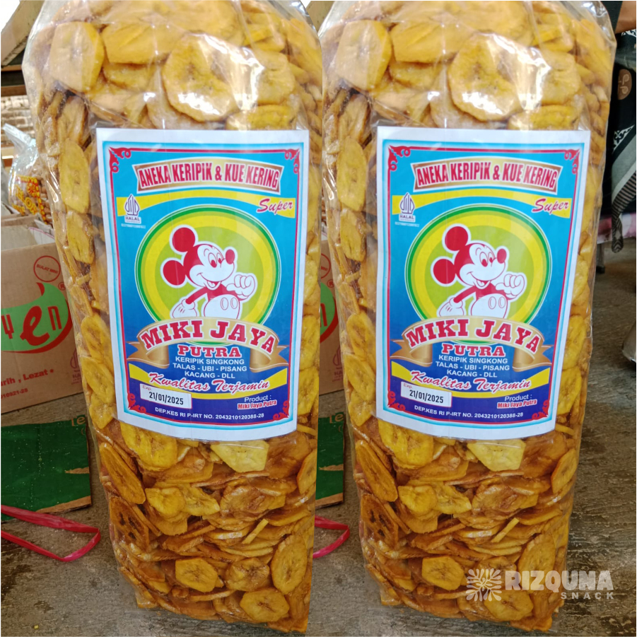 

keripik pisang manis 1 bal isi 1kg pisang koin manis caramel