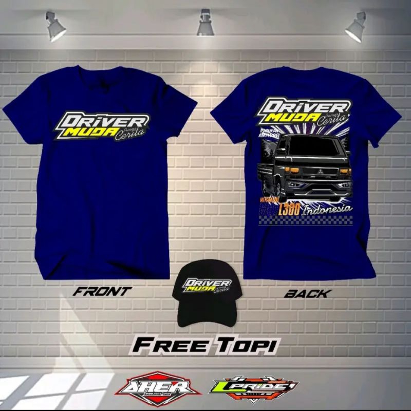 KAOS MOBIL L300 FREE TOPI || KAOS L300 || MOBIL L300 || KUALITAS PREMIUM