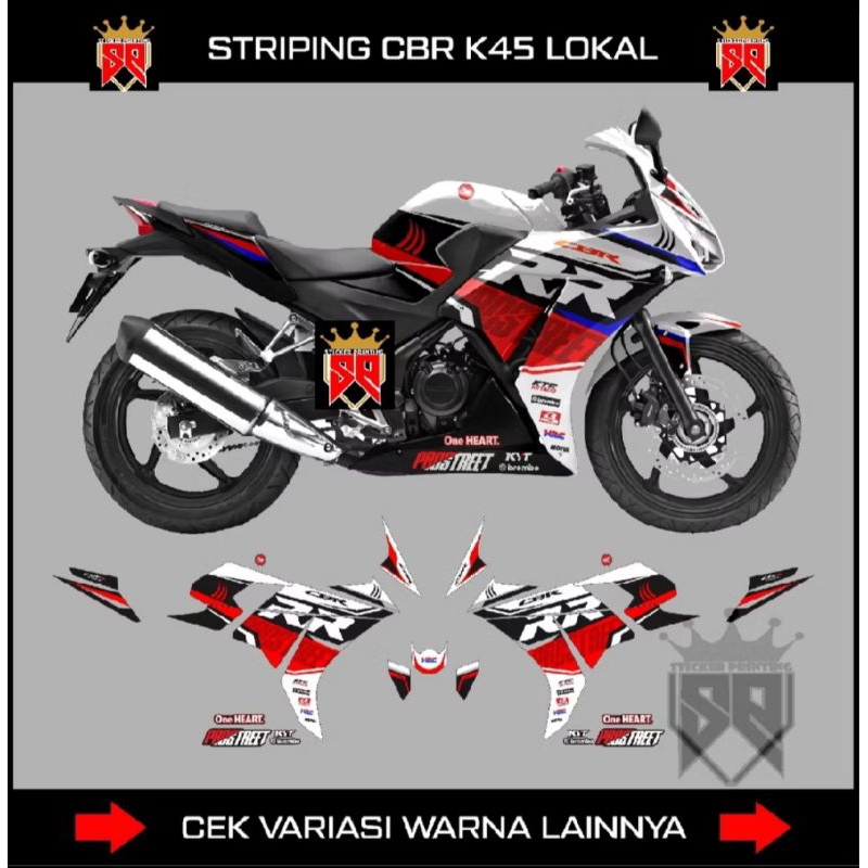 striping honda cbr k45 lokal/sticker variasi cbr k45 lokal