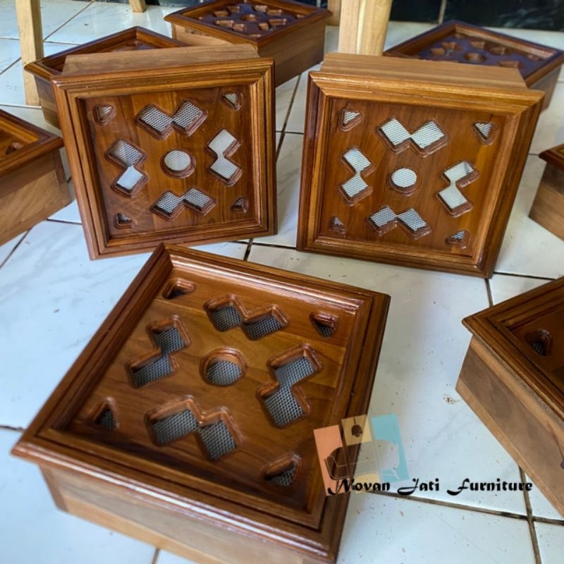 loster jati minimalis 23x23 | finishing + kawat nyamuk