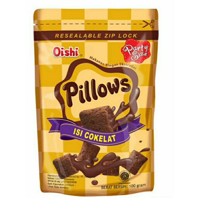 

Oishi Snack Pillows Cokelat/Ubi 100gr