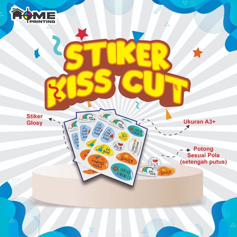 

cetak stiker label makanan A3+ anti air (vinil) & kiss cut sesuai pola