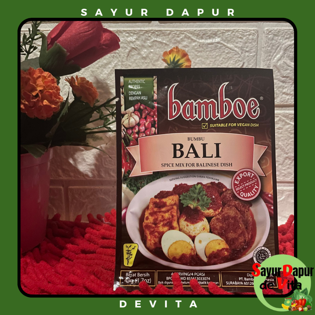 

Bamboe Bumbu Instan Varian Bali, 49 gram