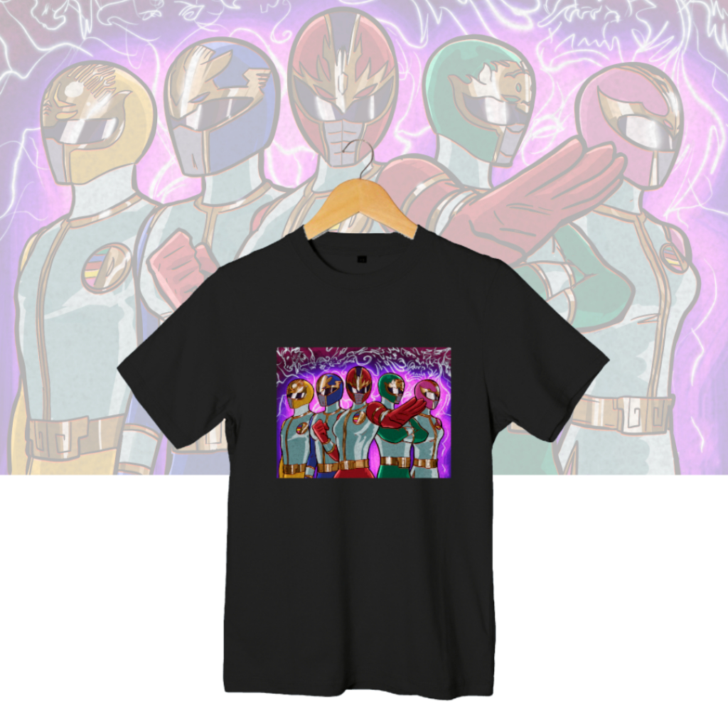 Kaos Dairanger Kaos Gosei Sentai Dairanger Kaos Power Rangers Kaos Super Sentai Sablon Xtophe