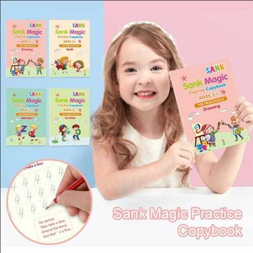 

Sank Magic Practice 1 Set Isi 4 Buku + Pulpen/Set Buku Ajaib