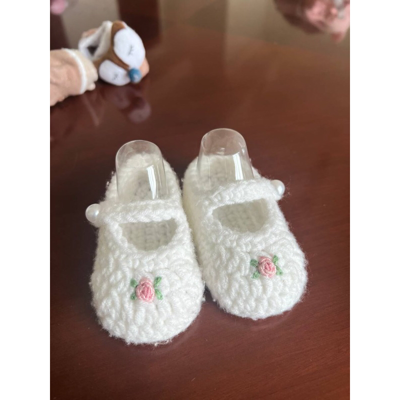 [preloved] dear gg knit shoes sepatu bayi perempuan 3monh 9cm