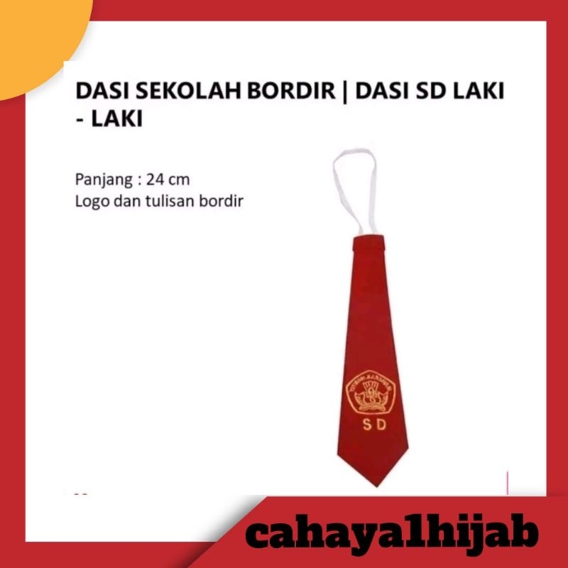 DASI SEKOLAH BORDIR  ,DASI SD LAKI LAKI/ DASI SD COWOK