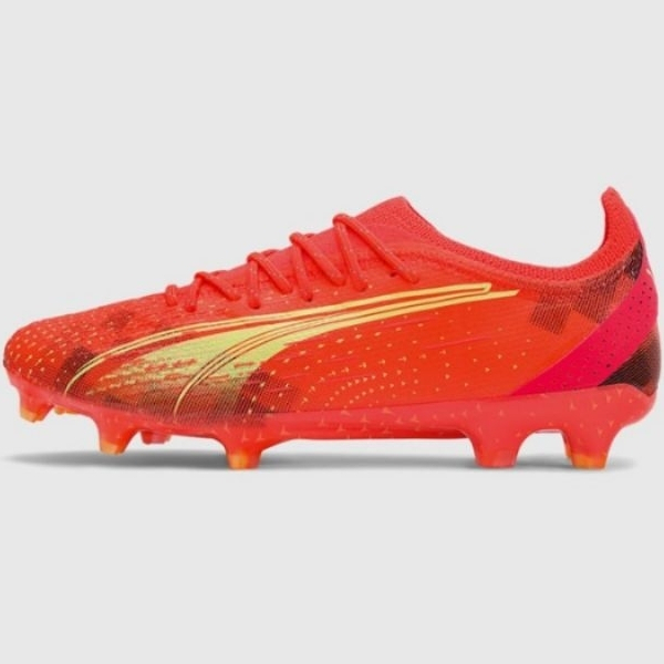 Sepatu Bola Puma Ultra Ultimate FG - Coral Fizzy Light Black 106868 03