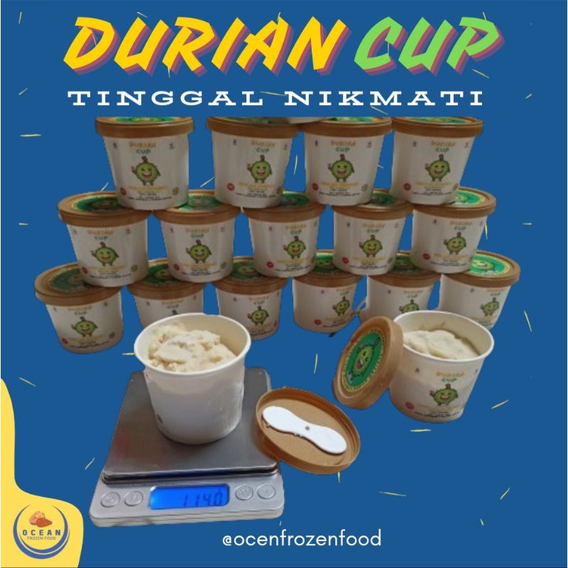 

DURIAN CUP 100% DURIAN ASLI DENGAN RASA MANIS DAN NIKMAT