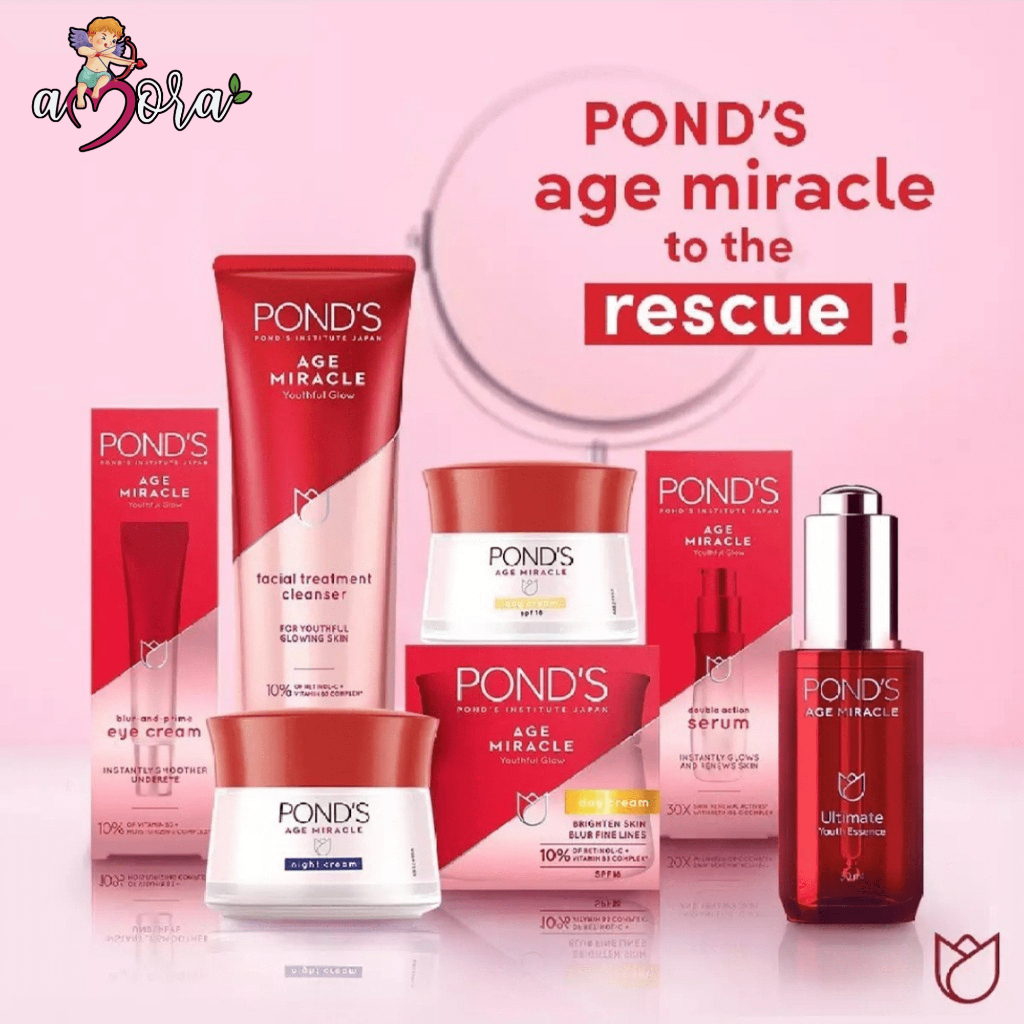 PONDS Age Miracle Series / Facial Foam / Serum / Day Cream / Night Cream - Amora Cosmetics