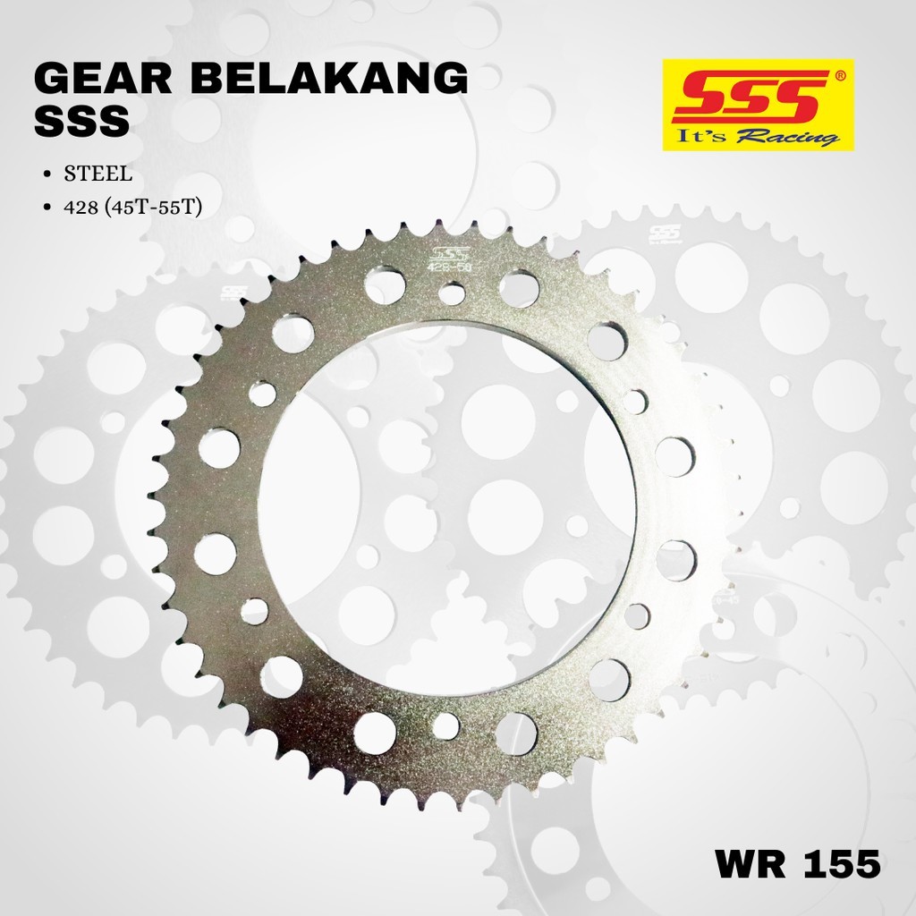 GEAR BELAKANG SSS 428 YAMAHA WR 155 / GIr 3S