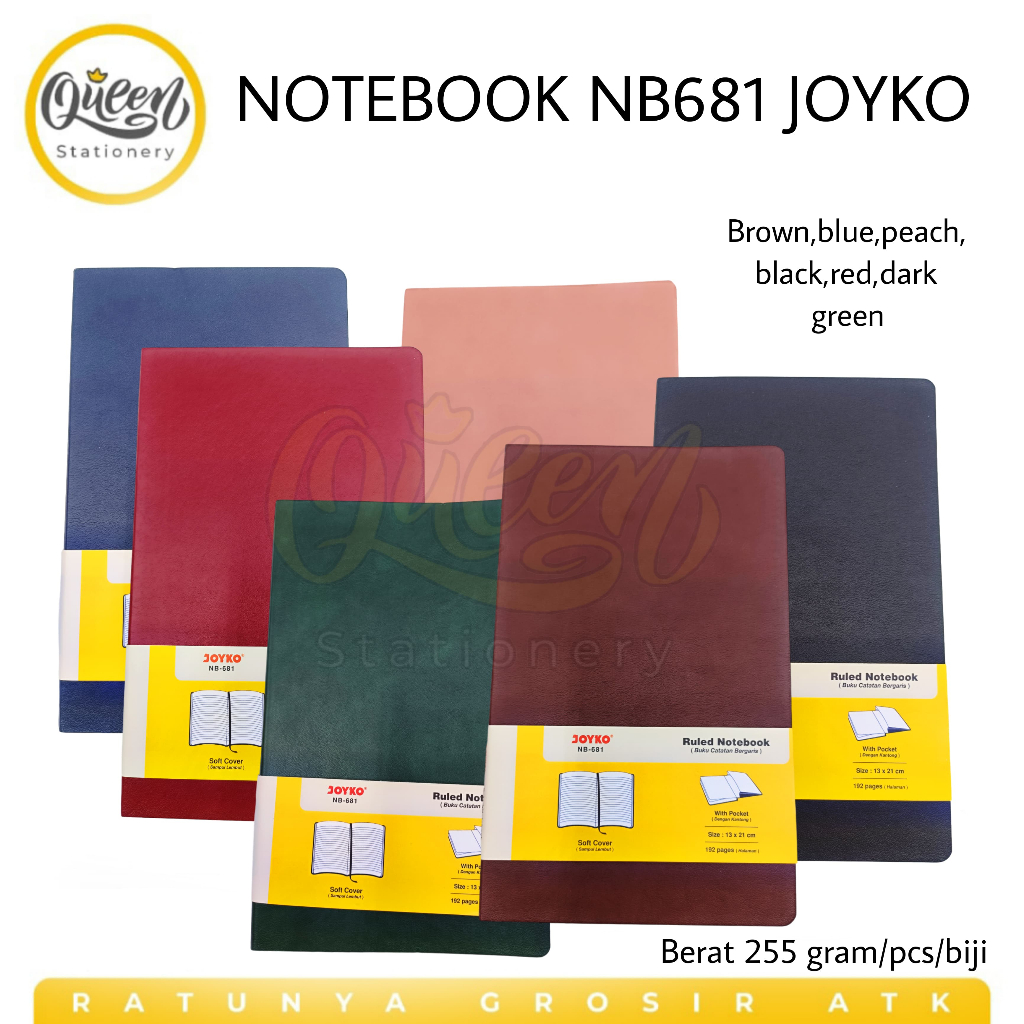 

1 PCS NOTEBOOK NB681 JOYKO / BUKU CATATAN / BUKU DIARY