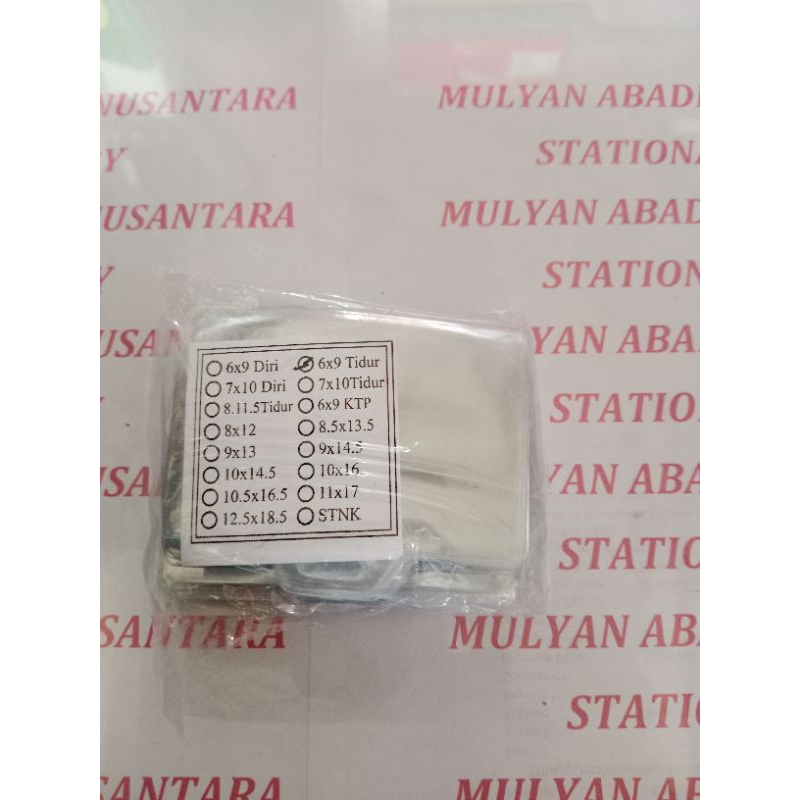 

PLASTIK PANITIA 6x9 TIDUR