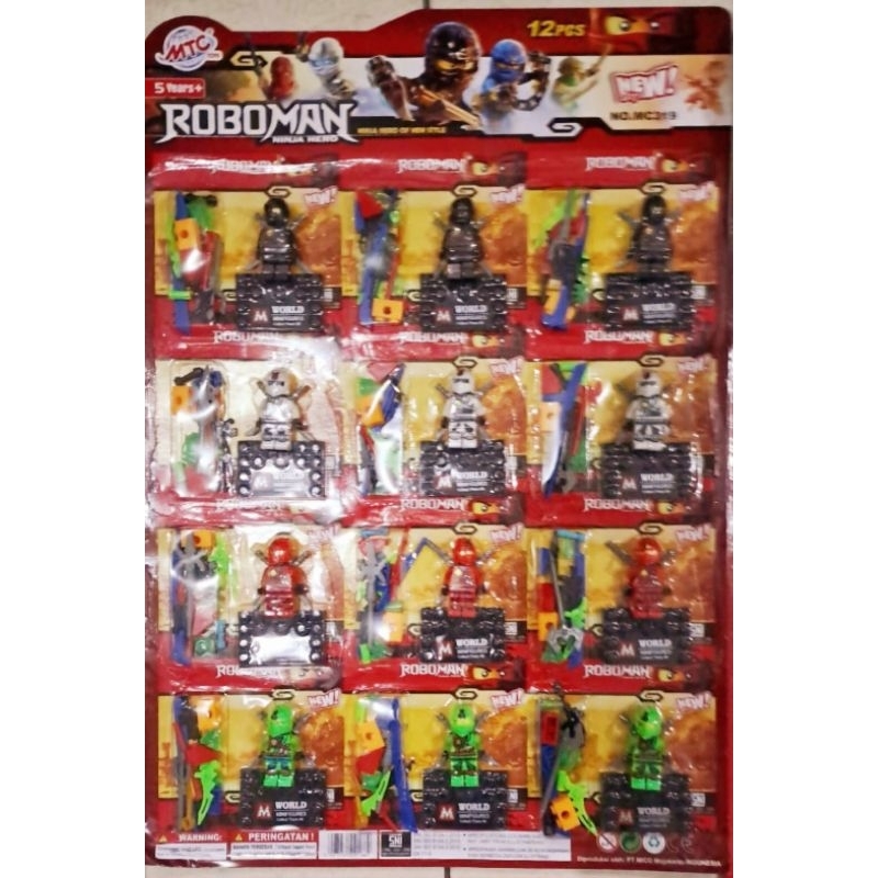 Brick Roboman Mainan Anak Ninja Hero / Ninja Master