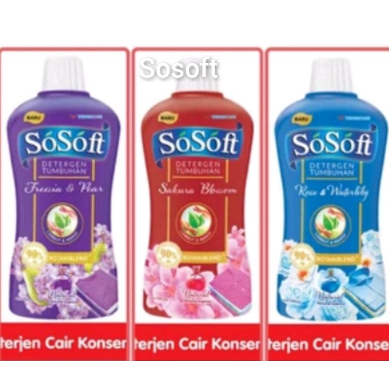 sosoft detergent cair