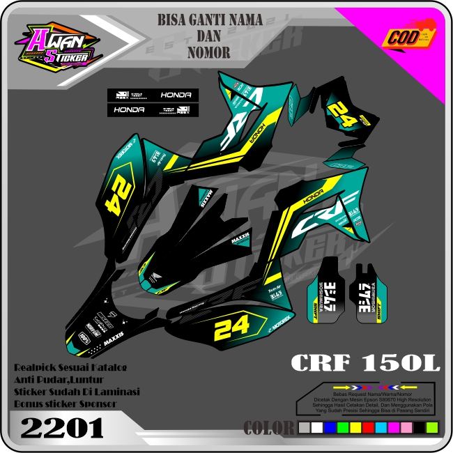 DECAL CRF 150 Stiker Full Body CRF 150 L TOSKA