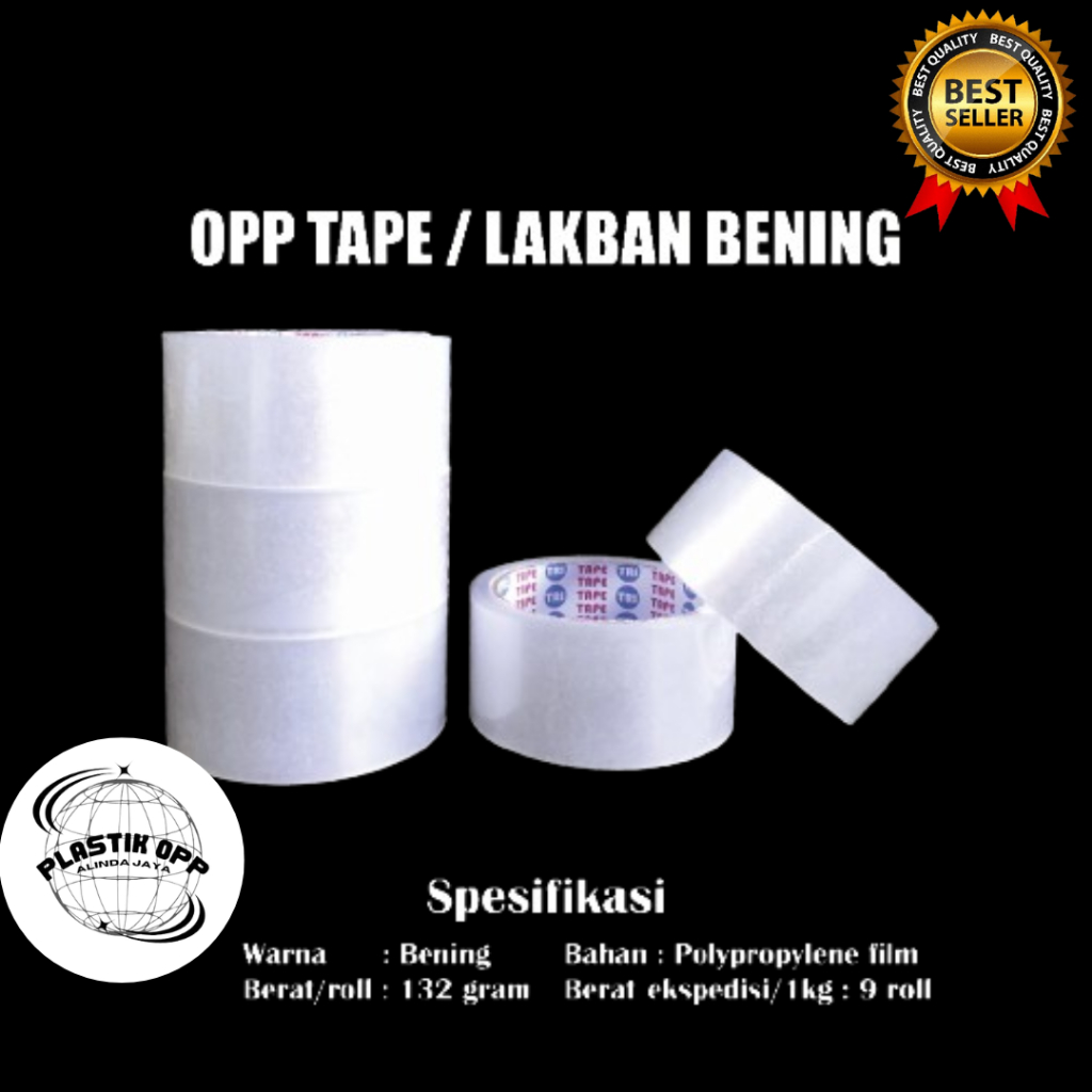 

Lakban Bening Coklat 50 Yard Isolasi Selotip Clear Tape 45mm Daya Lengket Kuat Murah
