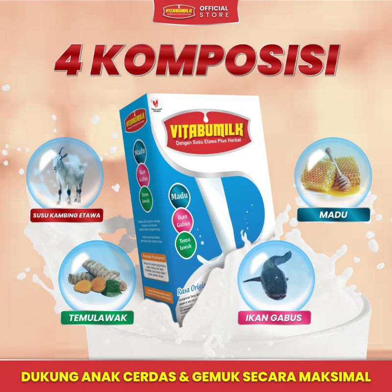 

VITABUMILK Susu Kambing Etawa Plus Herbal Isi 500groleh