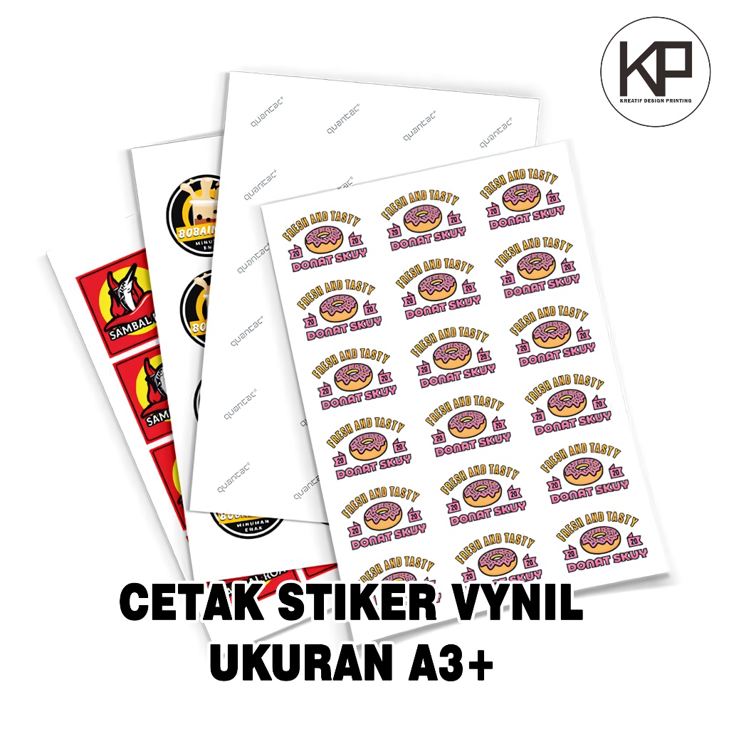 

Cetak Stiker Vynil | Ukuran A3+ | Bisa Satuan/Lembaran | Design Bebas | CUSTOM | Kualitas Premium | Proses Cepat | Glossy Kilau | Murah Banget