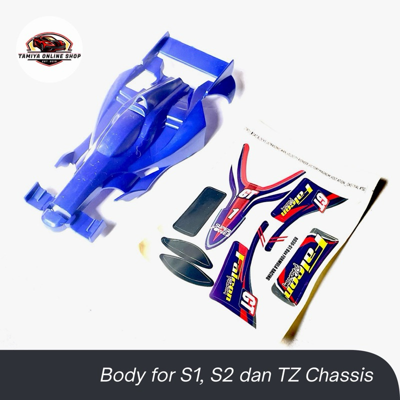Body Tamiya Falcon Phantom Biru Body Tamiya for S1, S2, TZ Chassis
