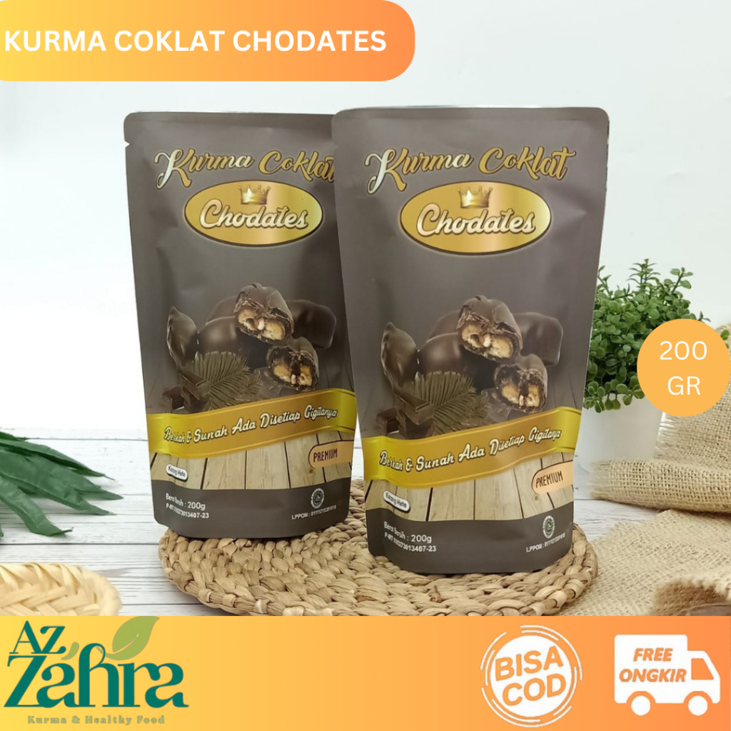 

Chodates Coklat Kurma Premium dengan Kacang Mete