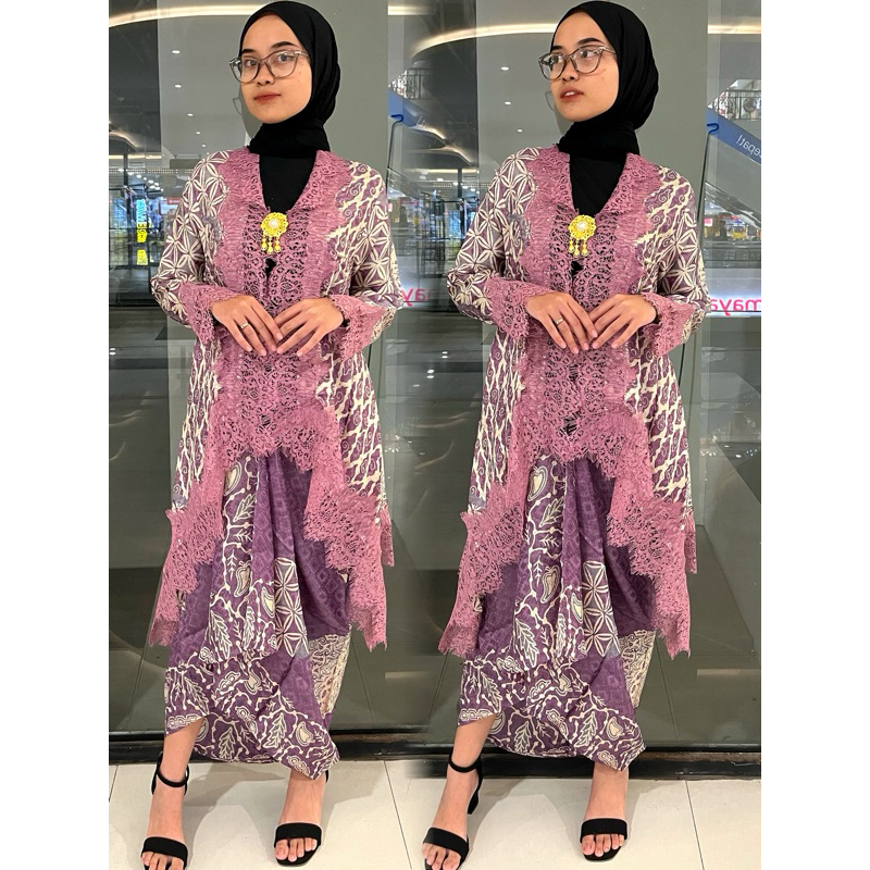 ONE SET / SETELAN BATIK OUTER | BATIK KONDANGAN LAMARAN | SETELAN BATIK WANITA | BATIK FORMAL