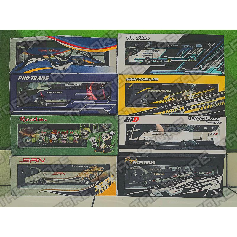 PAPERCRAFT BUS/MINIATUR BUS KERTAS/DIECAST(WAJIB BACA DESKRIPI)