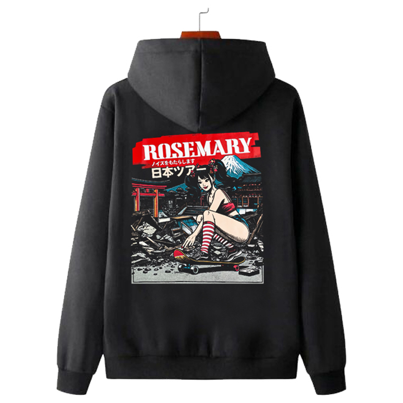 Band Rosemary Hoodie Bahan Cotton Fleece | Pullover & Zipper | READY STOCK | Siap Kirim | Langsung O