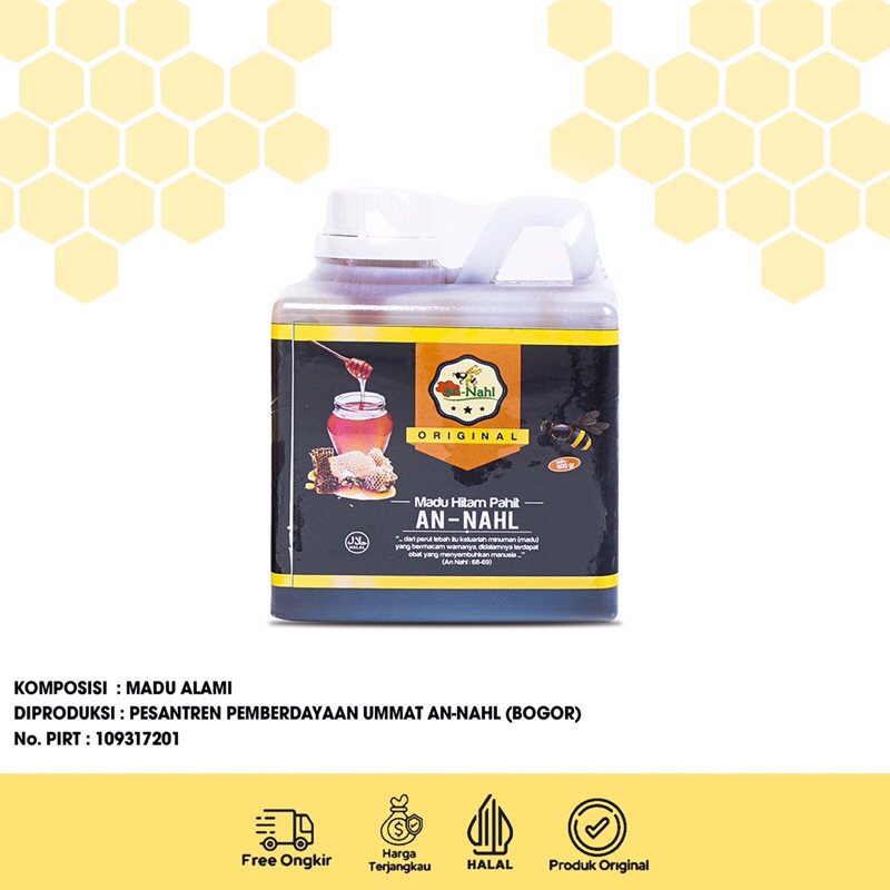 

Madu Hitam Pahit An-Nahl 500gr