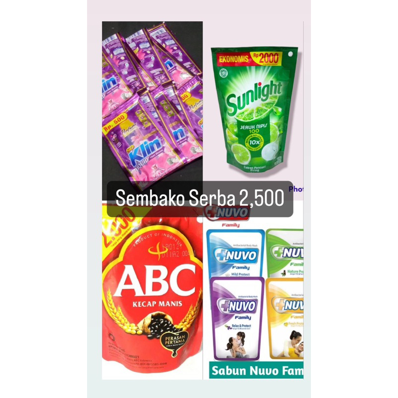 

SEMBAKO SERBA 2500 / KEBUTUHAN DAPUR MURAH