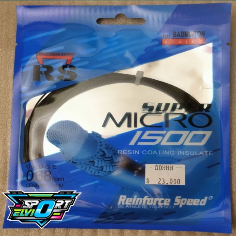 Senar Rs Micro 1500 Badminton / Senar Raket Badminton Rs Super Micro 1500 Original 100 %