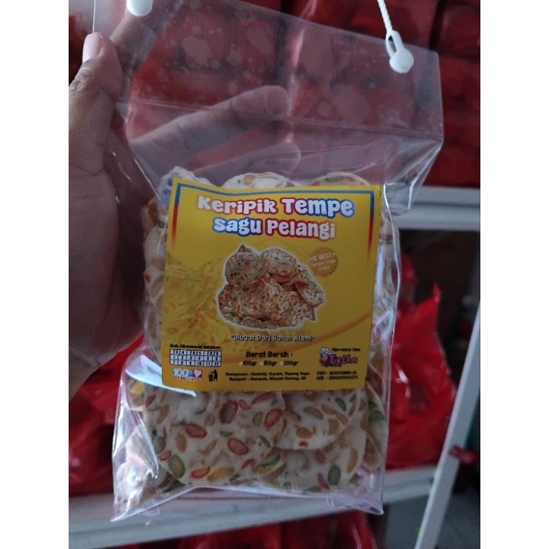 

[Oleh-Oleh Khas Malang] Keripik kripik Tempe Sagu PELANGI Original 100 grm