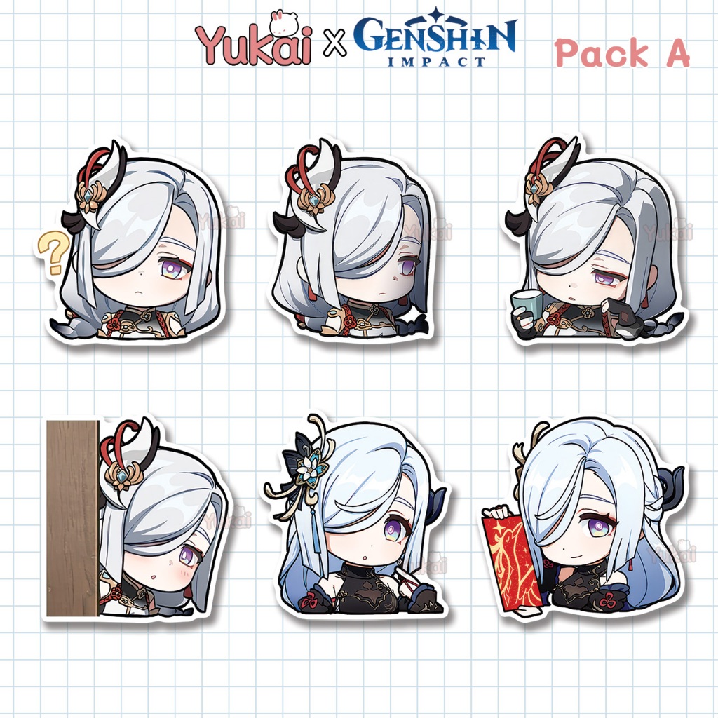 

Stiker Pack Shenhe Genshin Impact Premium, Sticker Anime Waterproof