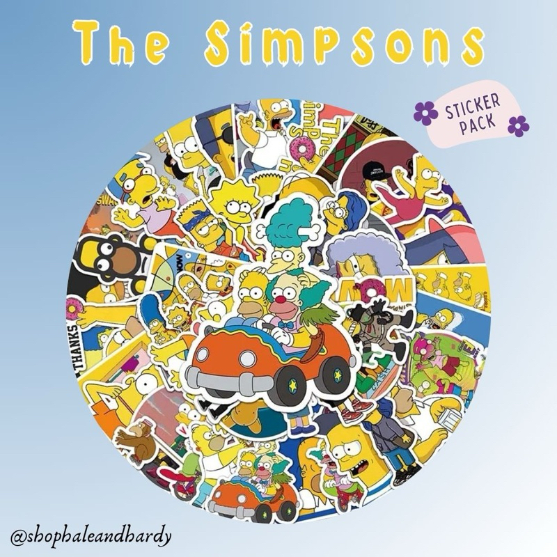 

The Simpsons Sticker Pack | Stiker TV Show Film Movie Lucu Aesthetic Anti Air