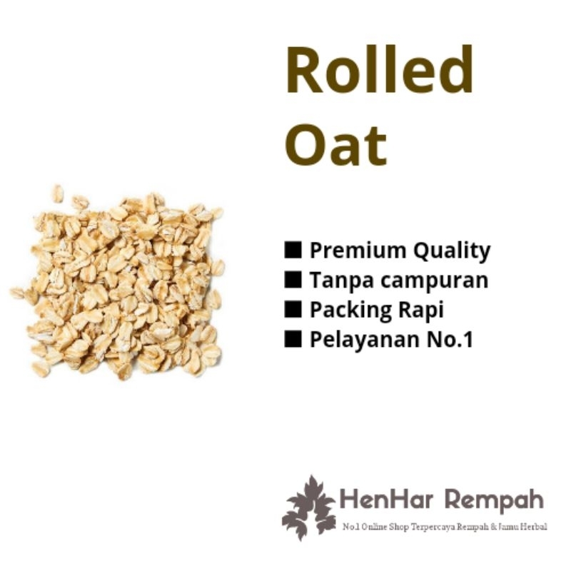 

Rolled Oat Australia 50 gr & 100 gr / Gandum utuh oatmeal sereal