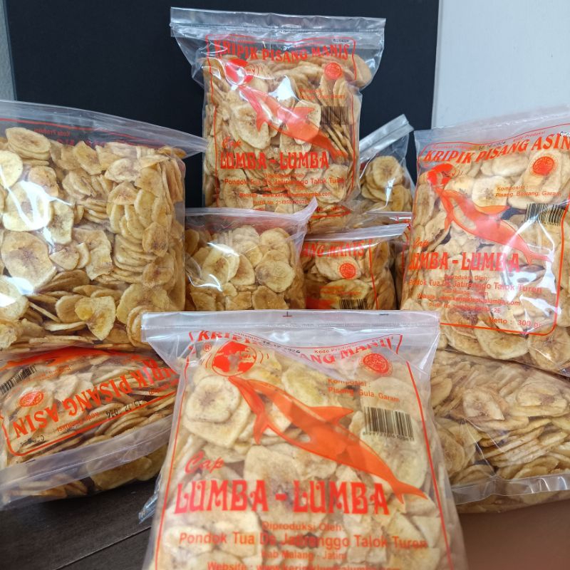 

RB Keripik Kripik Pisang Asli Lumba Lumba 300 gram Oleh Oleh Khas Malang