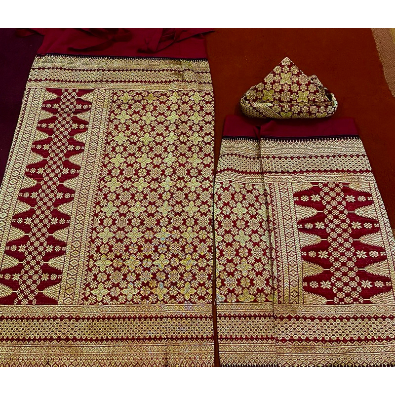 Couple Songket Palembang Asli Tenun Tangan