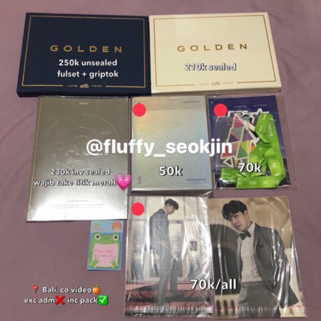 READY STOCK ALBUM GOLDEN FACE INVISIBLE DIGICODE SWZ CARD HOLDER EPILOGUE JHOPE JIMIN JUNGKOOK BTS R