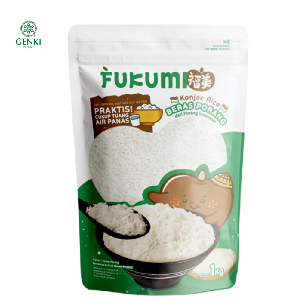 

Fukumi Konjac Rice / Beras Shirataki Konnyaku 1000 Gram