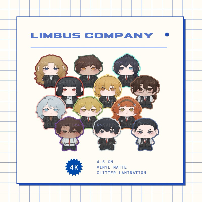

LIMBUS COMPANY cimit stickers by Takaba3150