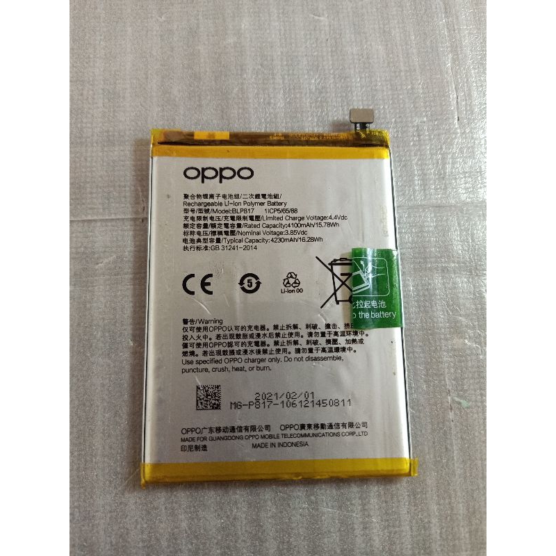 BATERAI OPPO A15 A15S BLP 817