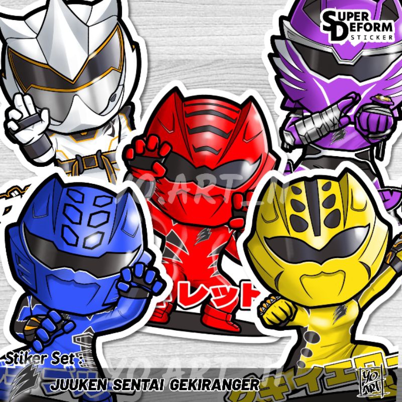 

Stiker Set - Super Sentai Series vol.31 - Juuken Sentai GEKIRANGER
