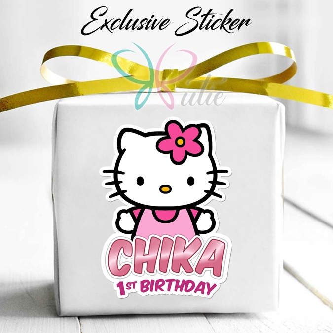 

50 STIKER / STICKER HELLO KITTY 2-1 UTK BAG / BENTO / SOUVENIR ULTAH ULANG TAHUN
