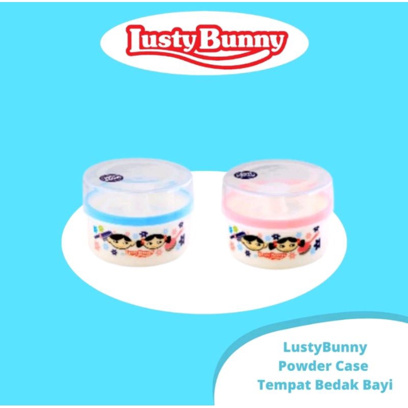 Lusty Bunny TB1501 TB1502 TB1615 Powder Case Tempat Bedak Bayi Bulat Singel Anti Pecah