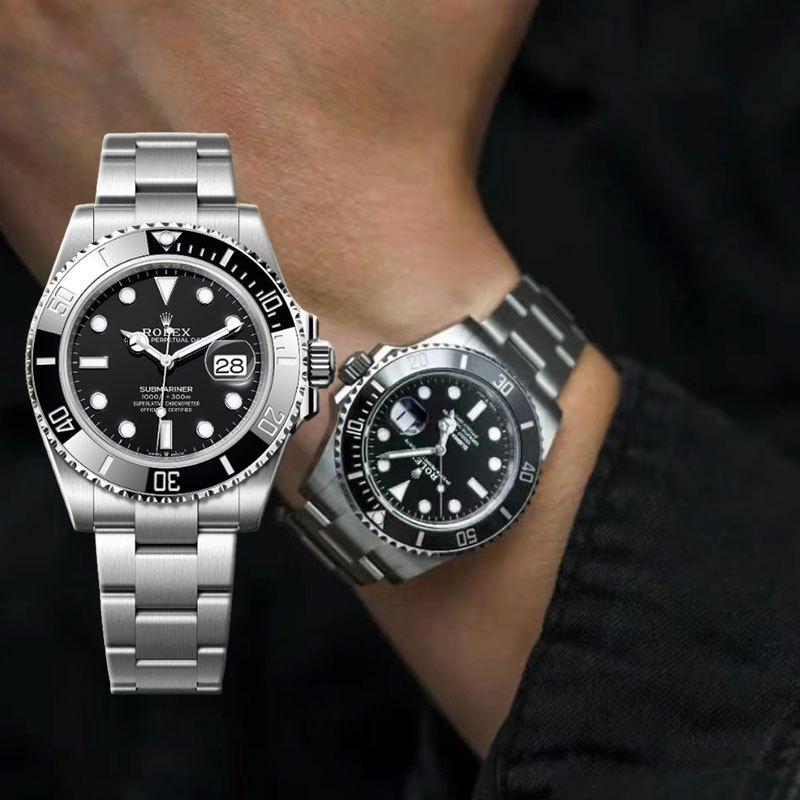 【Jam Rolex】100% ASLI Jam tangan rolex pria Rolex Submariner m116610LN-0001 41mm Tahan air Oysterstee