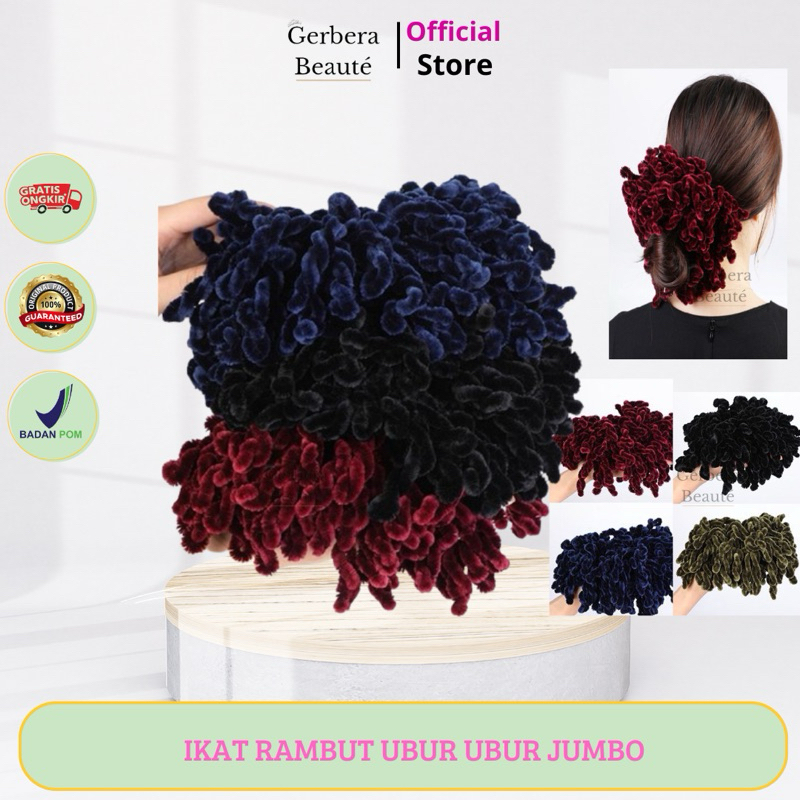 ✨GB✨ Scrunchie Ikat Rambut Ubur Ubur Jumbo - Ubur Ubur Tali Rambut