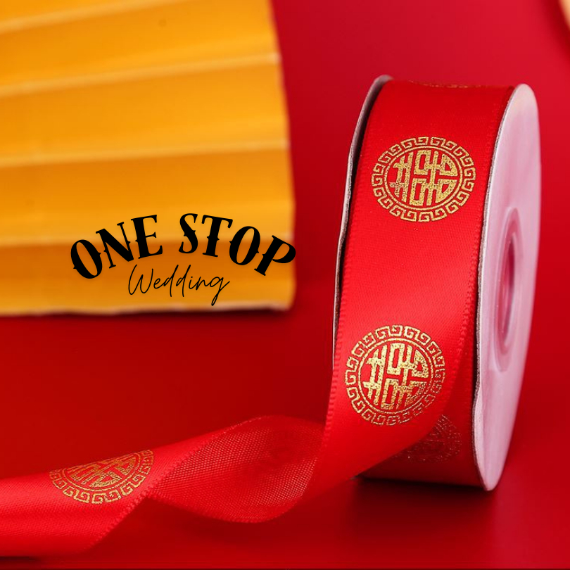 

[ONESTOPWEDDING] Pita Pernikahan, Pita Shuang Xi, Pita Xuang Xi, Pernak pernik pernikahan