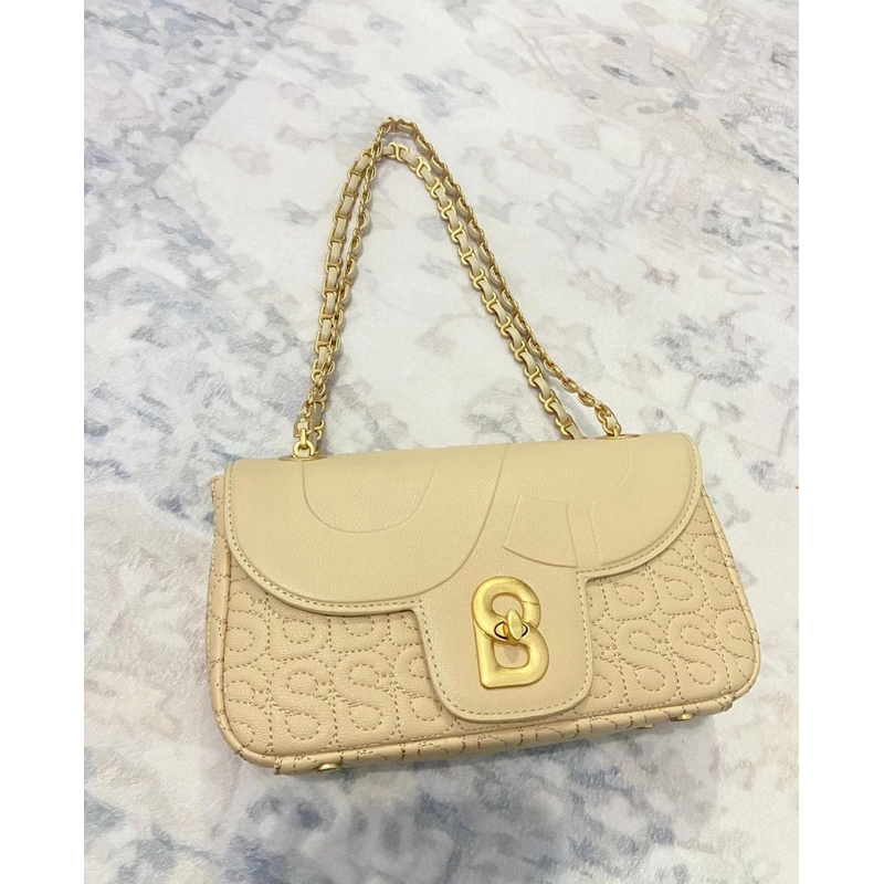 ALUNA FLAP BAG BUTTONSCARVES PRELOVED LIKE NEW