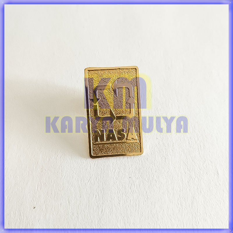 Pin NASA Bros Logo NASA Bahan Kuningan - Karya Mulya